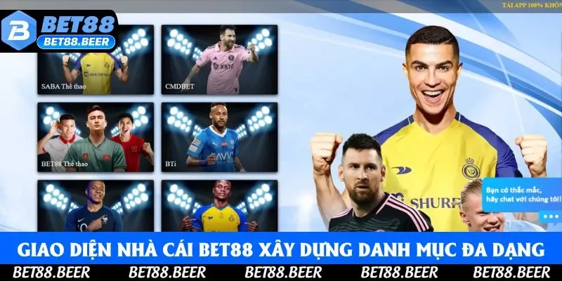 Nhà cái Bet88 xây dựng danh mục giải trí đa dạng Nhà cái Bet88 xây dựng danh mục giải trí đa dạng